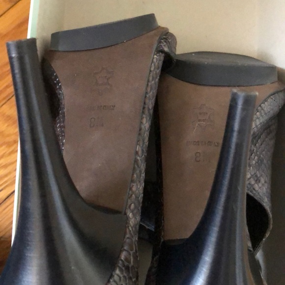 Donald J Pliner Size 8 Snakeskin Leather Heels - Picture 6 of 7